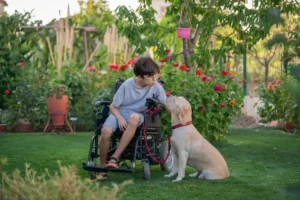 Hunde stärken Kinder mit Behinderungen (© iStock_mgstudyo)
