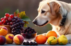 Gefährliche Sommerfrüchte für Hunde Hund mit giftigen Sommerfrüchten